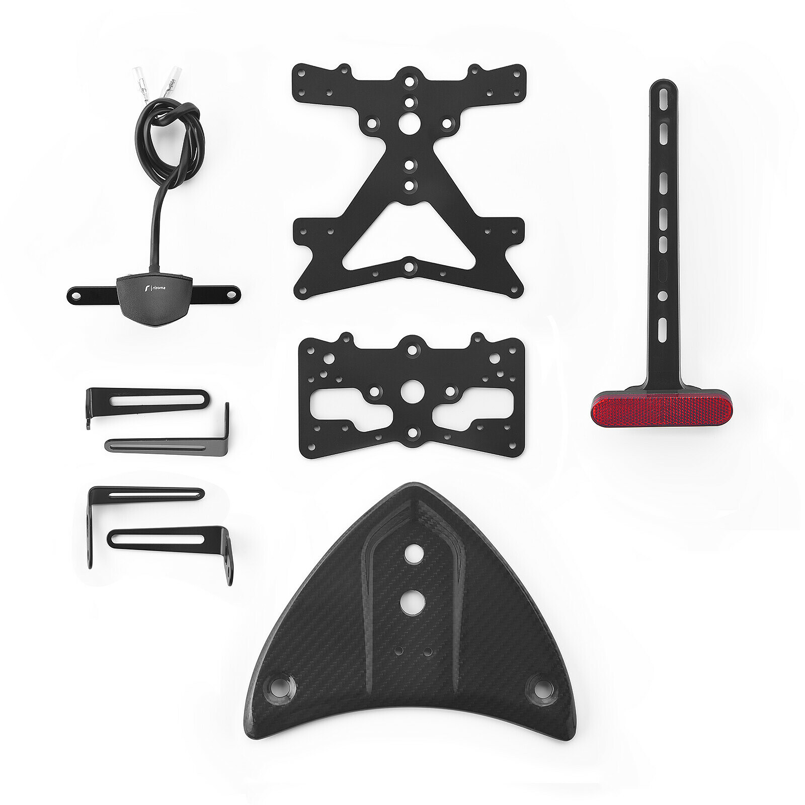 Fox license plate support kit - Rizoma